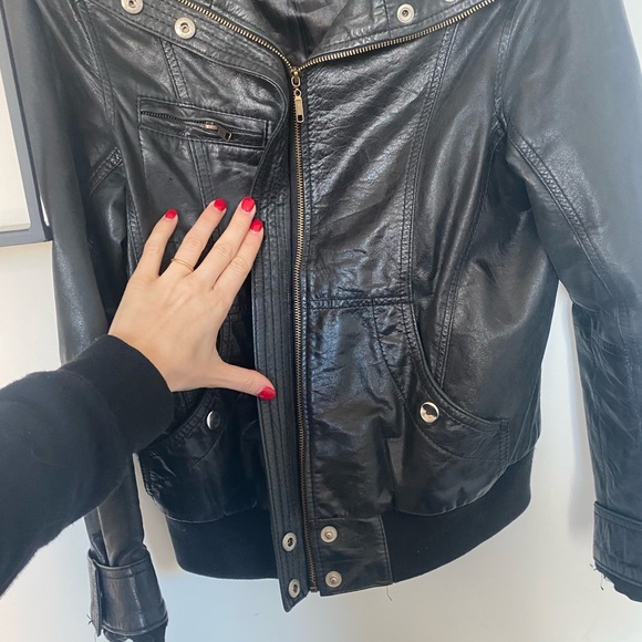 Oversized Genuine Leather Jacket made in Argentina - Picture 6 of 10